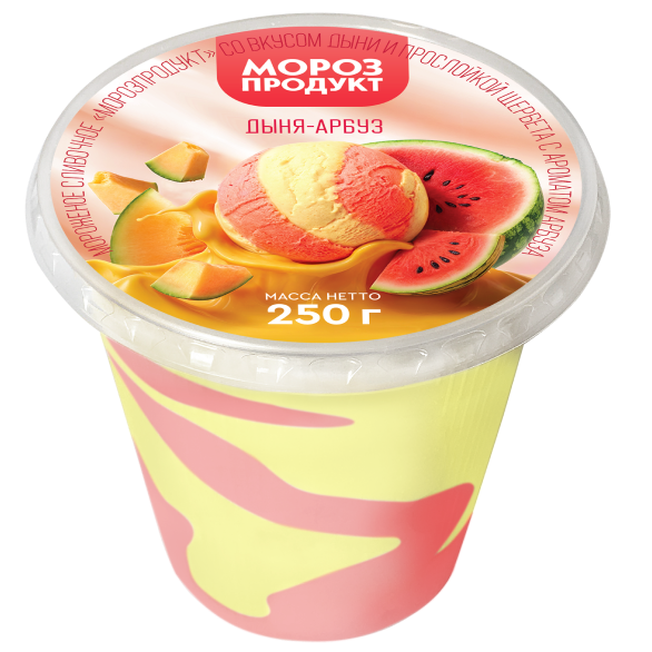 «MOROZPRODUCT» melon-watermelon butter glass plastic